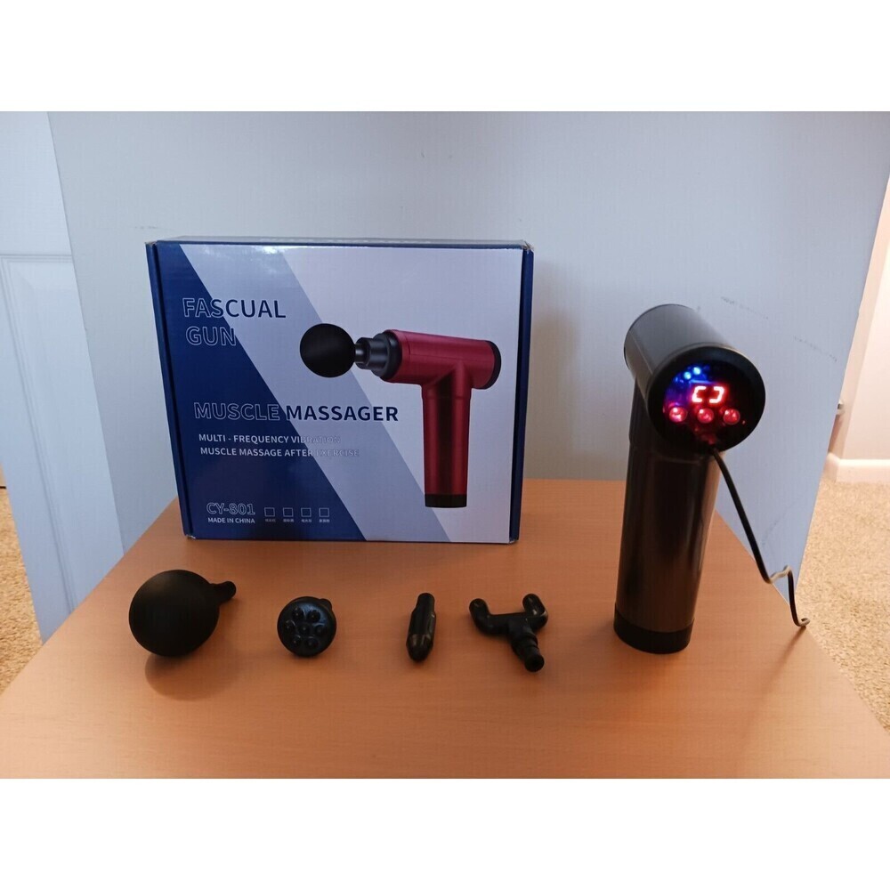 Percussion Muscle Massage Gun Neck‎ Back Deep Tissue Relax Black 22 Speeds